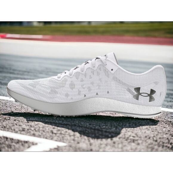 Under Armour Shakedown Elite White Track Field Race Run Spikes Shoes Mens 9.5 main image 12